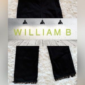 ❤️ 5/25 William B Crop Bottom Beaded Fringe Dress Pant